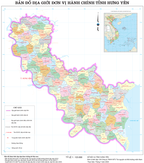 Bản đồ hành chính Xã Tiên Lữ