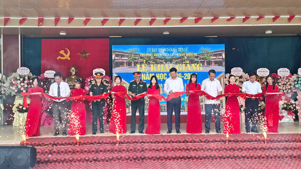 XÃ TIÊN LỮ KHÁNH THÀNH CÔNG TRÌNH NHÀ LỚP HỌC 15 PHÒNG, TRƯỜNG THCS – PHÂN HIỆU SỐ 1