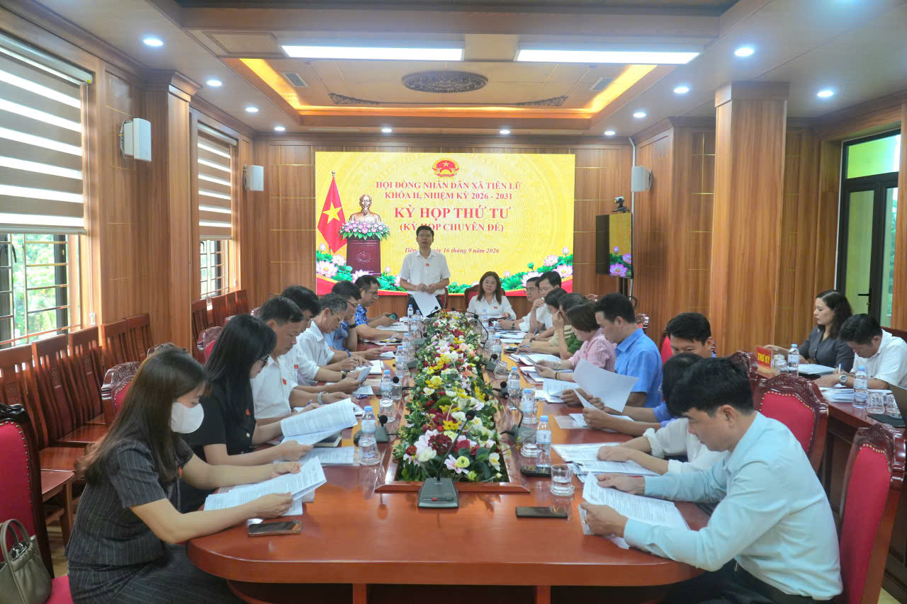 HĐND xã Tiên Lữ tổ chức kỳ họp thứ 4 (kỳ họp chuyên đề), nhiệm kỳ 2026-2031.
