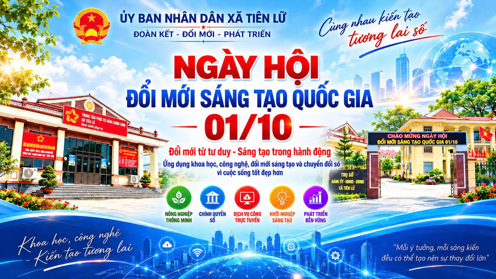 HƯỞNG ỨNG NGÀY HỘI ĐỔI MỚI SÁNG TẠO QUỐC GIA 01/10