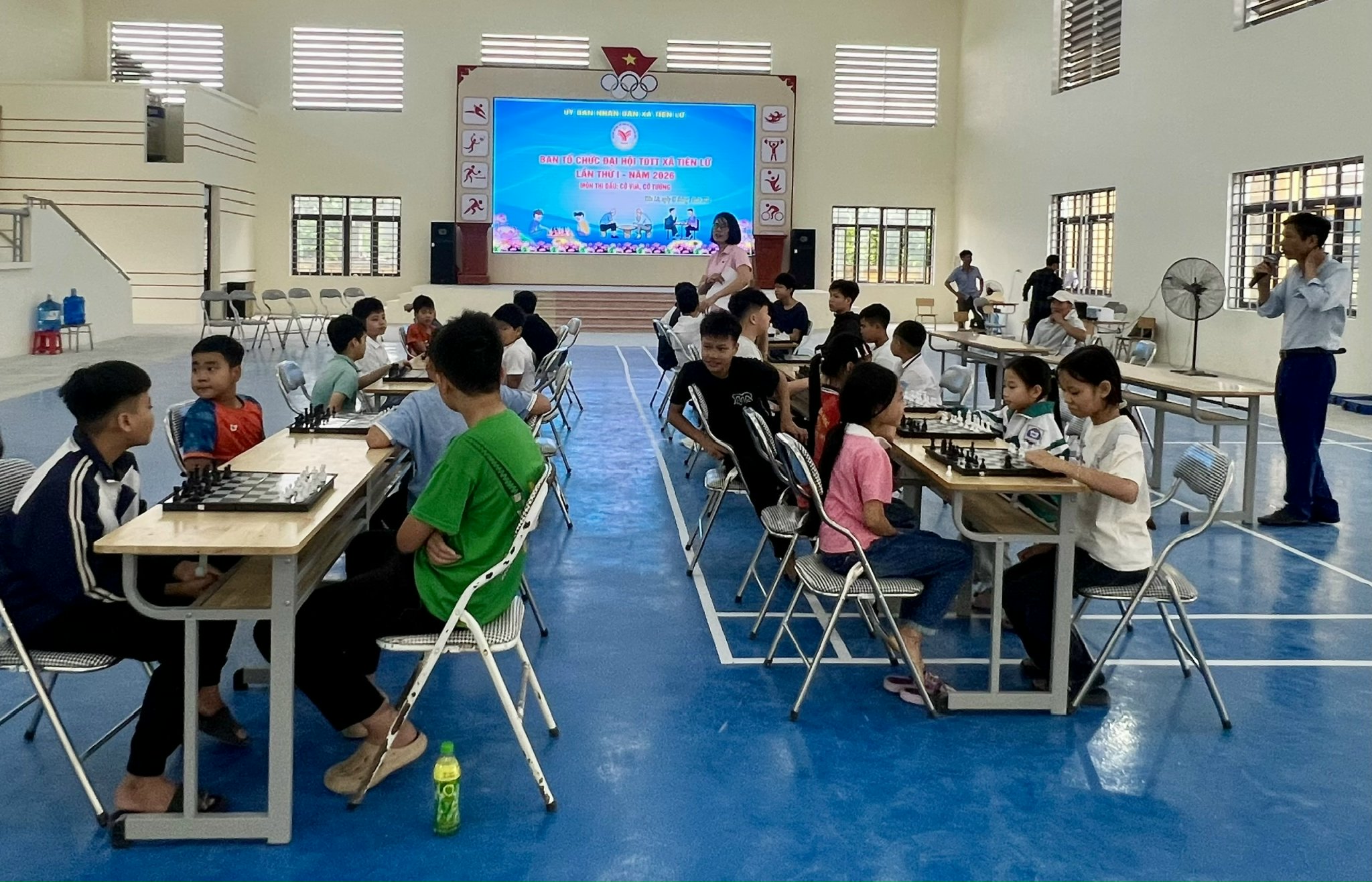 XÃ TIÊN LỮ TỔ CHỨC THI ĐẤU CỜ VUA, CỜ TƯỚNG TRONG KHUÔN KHỔ ĐẠI HỘI TDTT LẦN THỨ I NĂM 2026