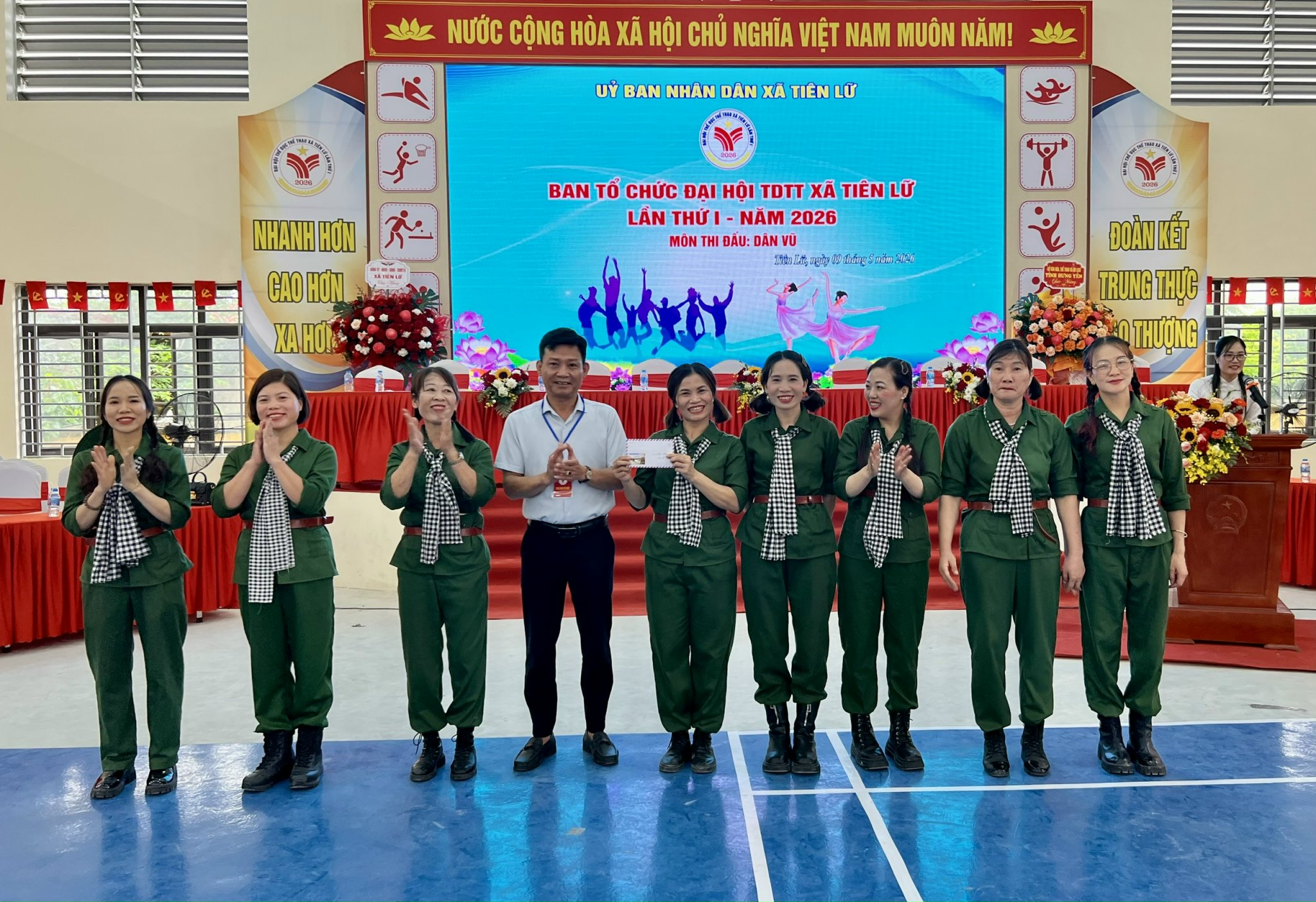XÃ TIÊN LỮ SÔI NỔI THI ĐẤU MÔN DÂN VŨ TẠI ĐẠI HỘI THỂ DỤC THỂ THAO LẦN THỨ I NĂM 2026